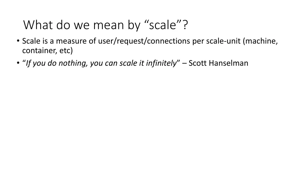 what do we mean by scale scale is a measure