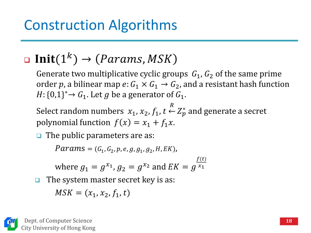 construction algorithms