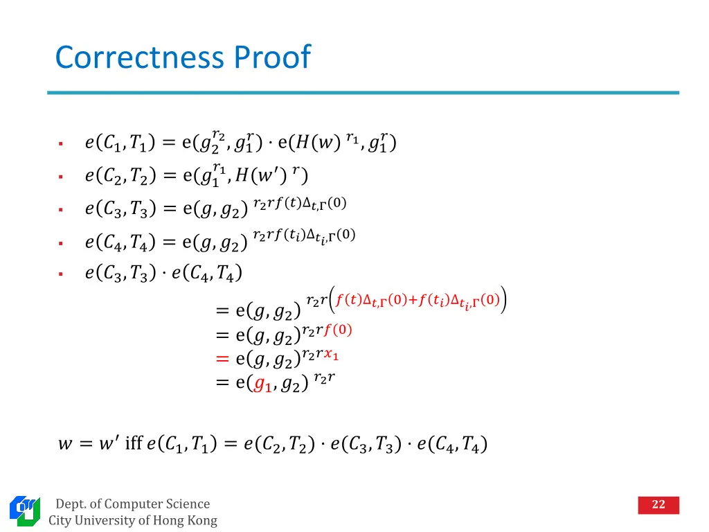 correctness proof