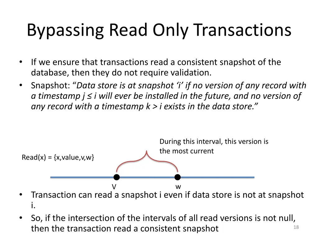 bypassing read only transactions