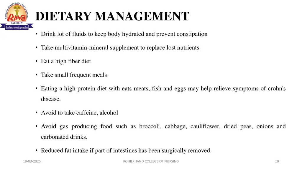 dietary management