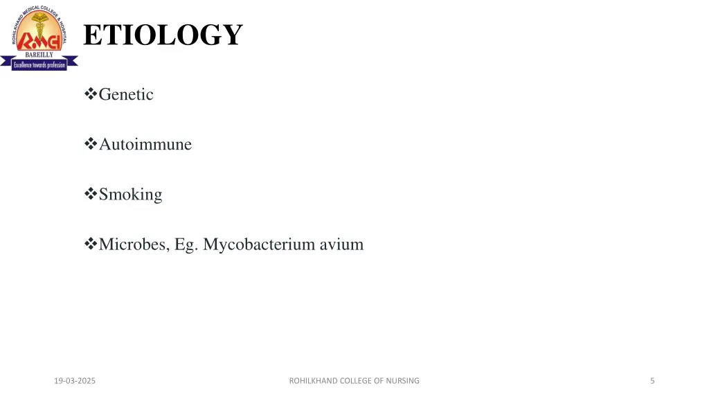 etiology