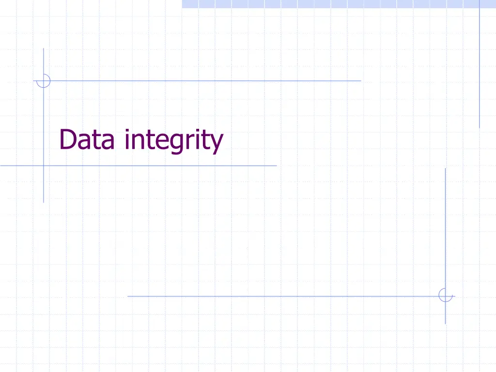 data integrity