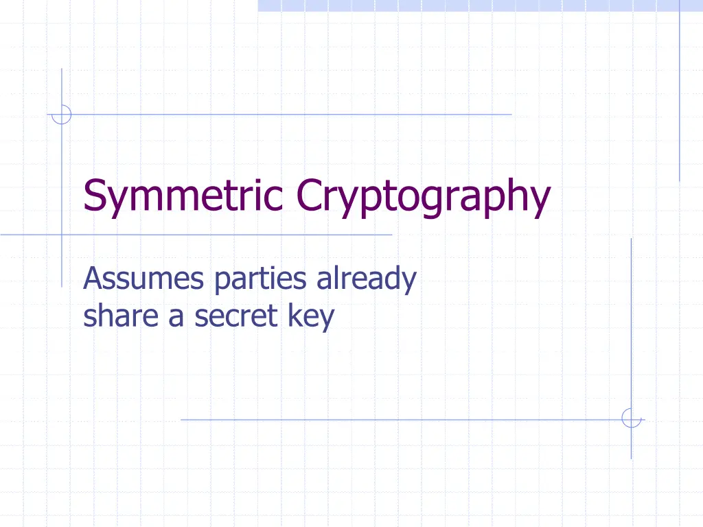 symmetric cryptography