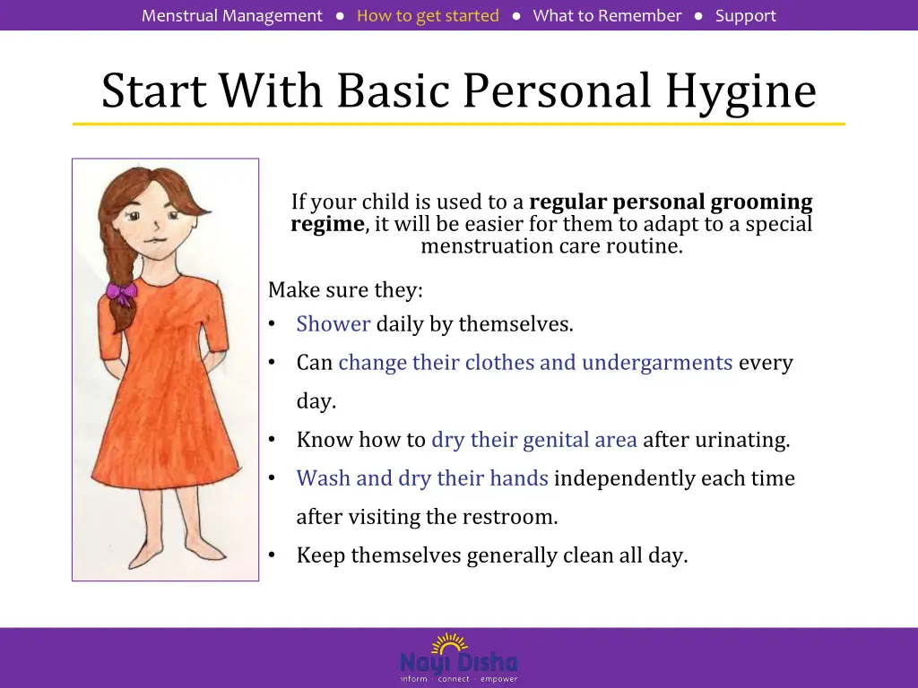 menstrual management how to get started what 2