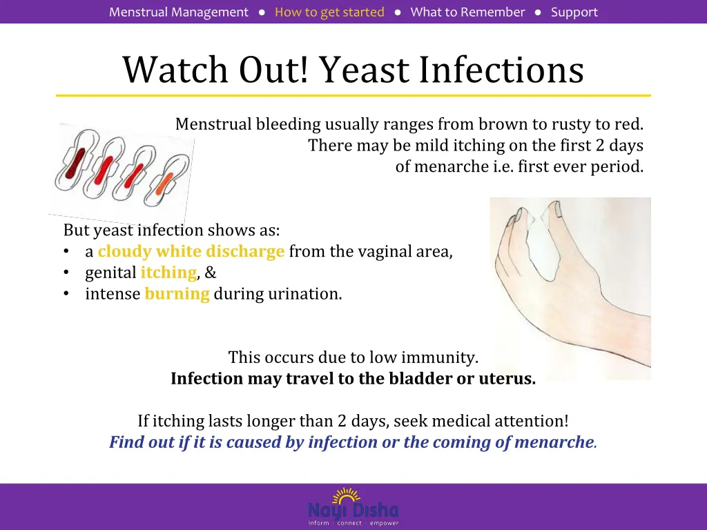 menstrual management how to get started what 4
