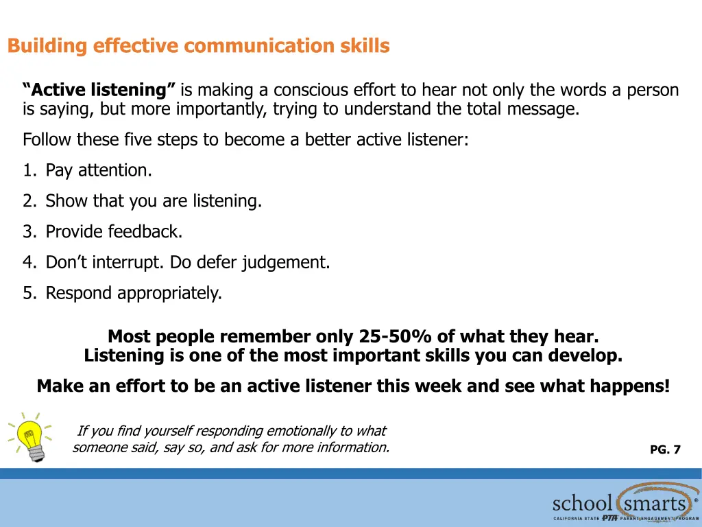 building effective communication skills