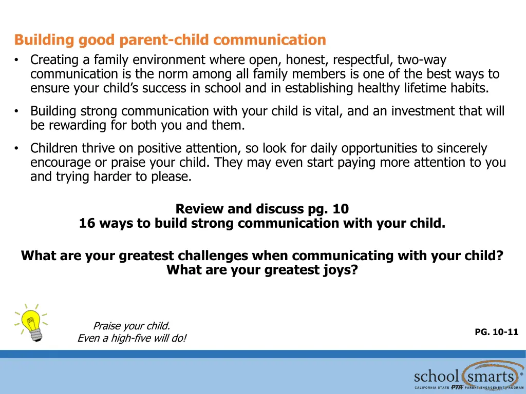 building good parent child communication creating