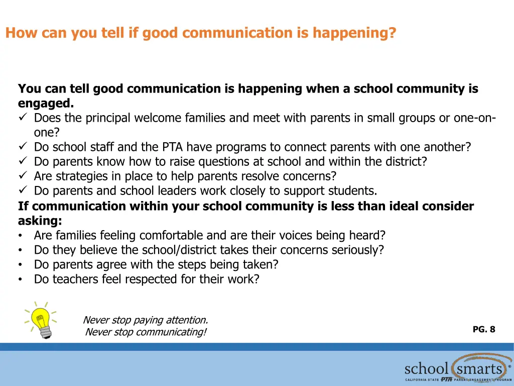 how can you tell if good communication