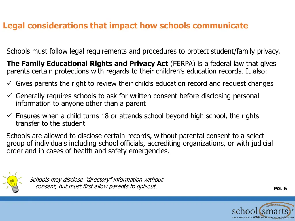 legal considerations that impact how schools