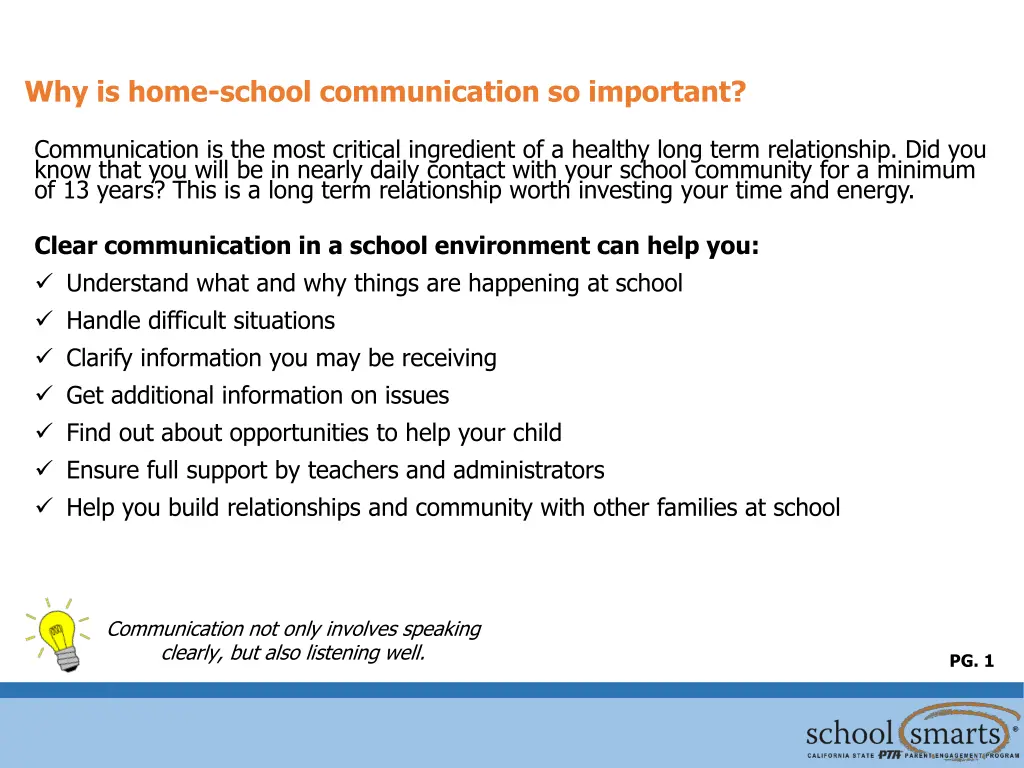 why is home school communication so important