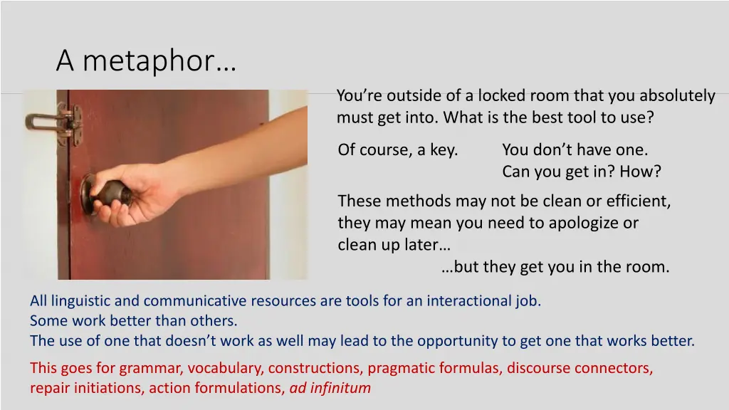 a metaphor