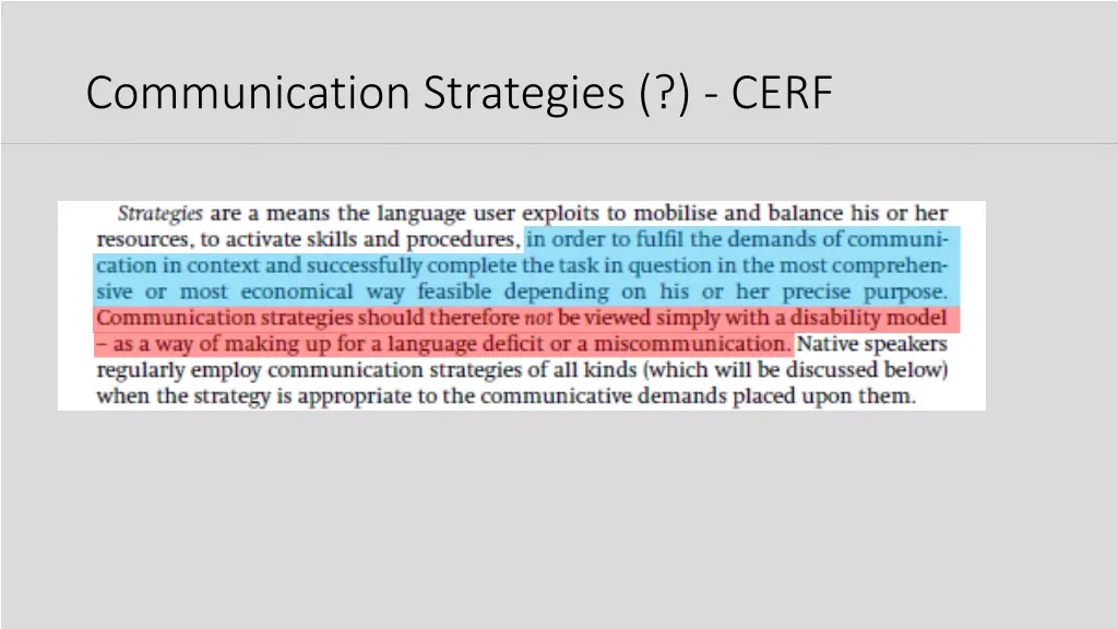 communication strategies cerf