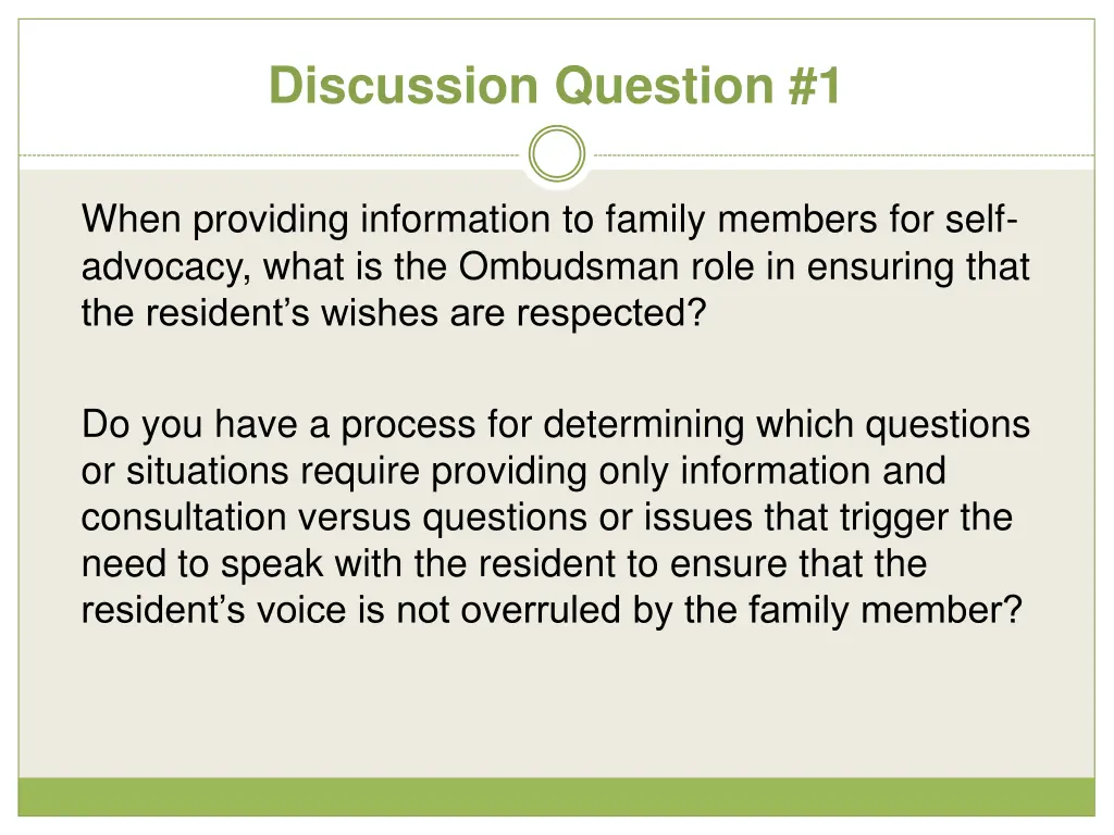 discussion question 1