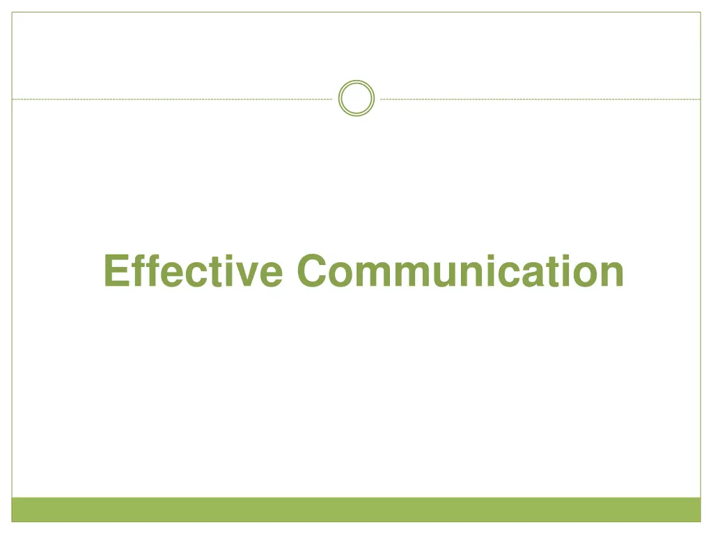 effective communication