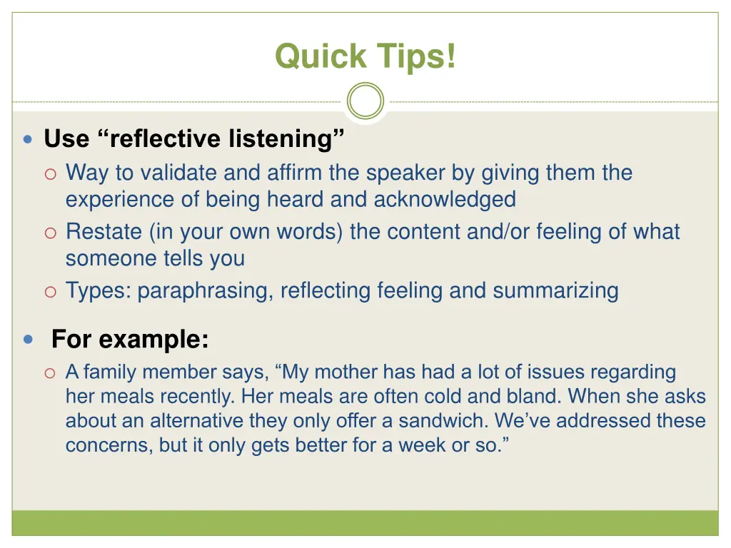 quick tips 2
