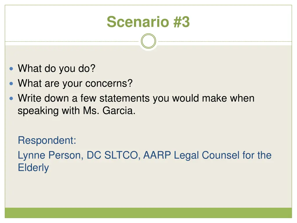 scenario 3 1