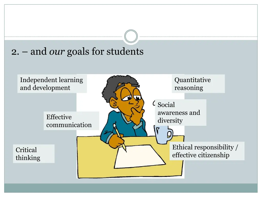 2 and our goals for students