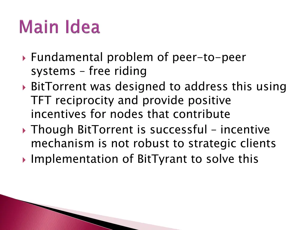 fundamental problem of peer to peer systems free