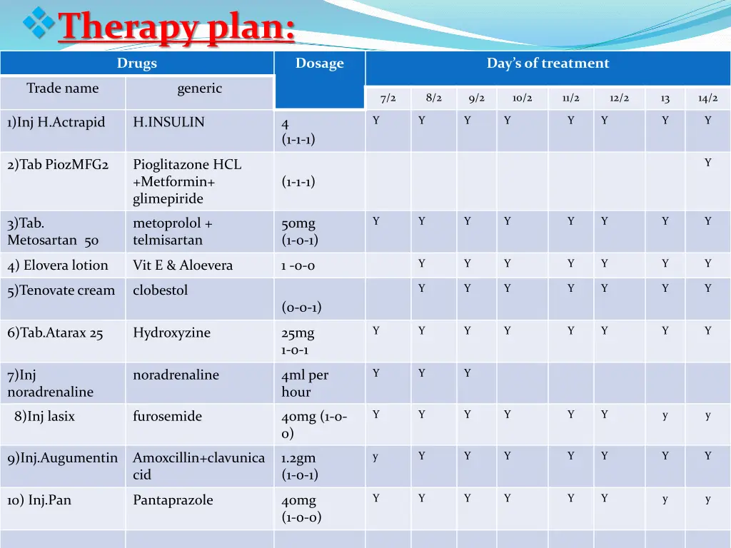 therapy plan
