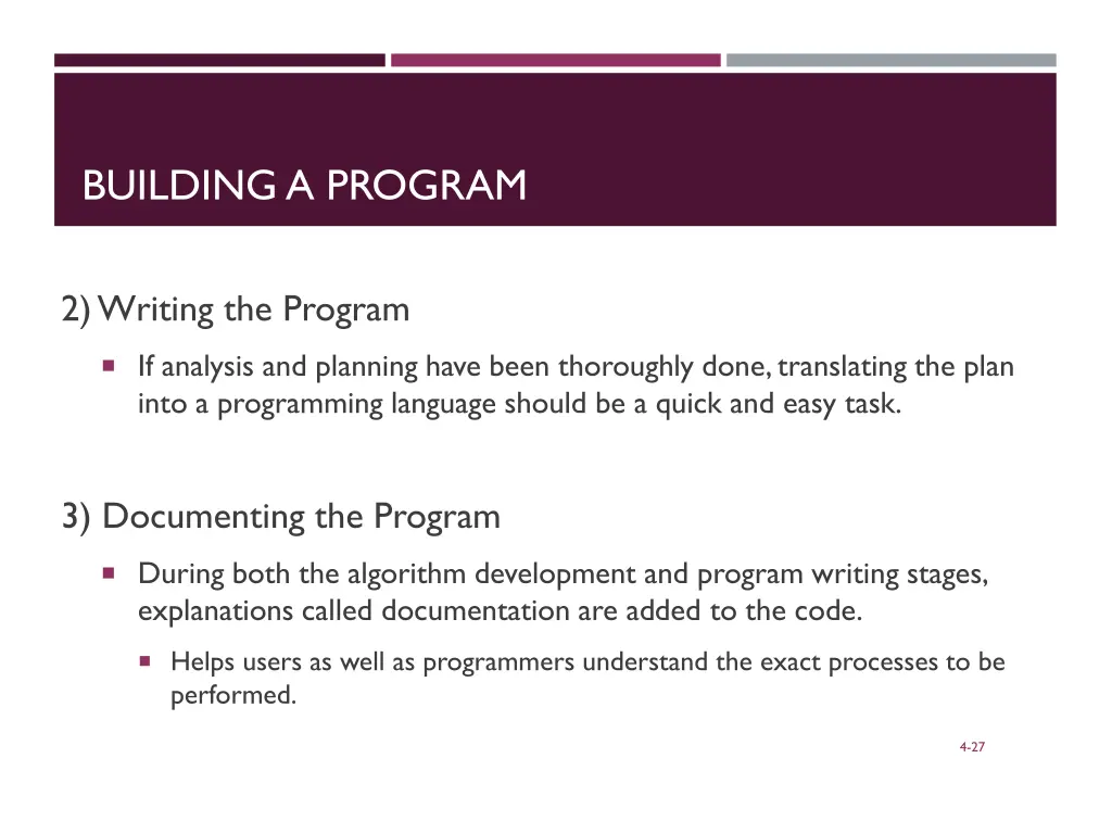 building a program 3