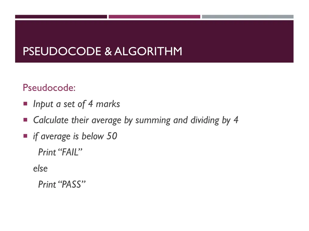 pseudocode algorithm 1