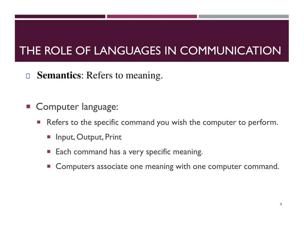 the role of languages in communication 1