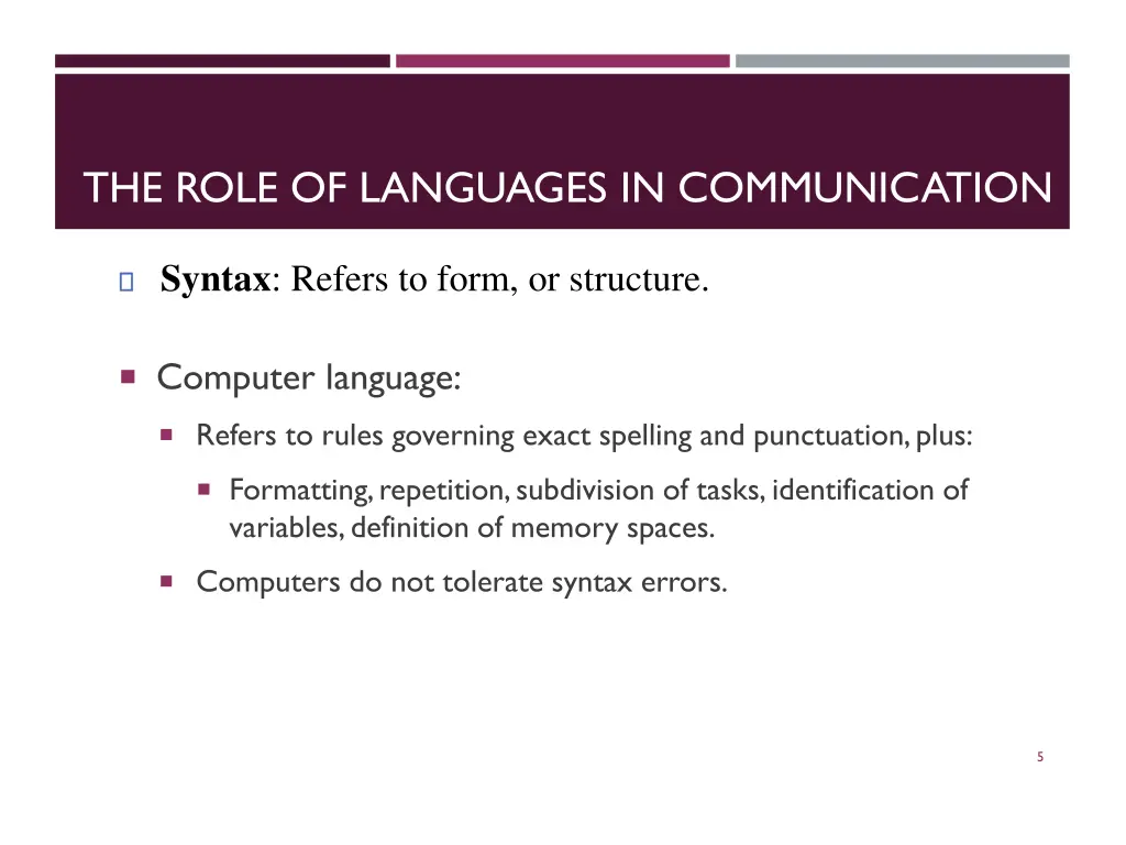 the role of languages in communication 2
