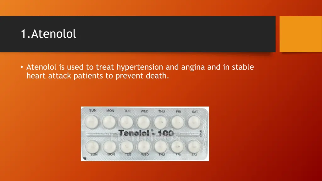 1 atenolol
