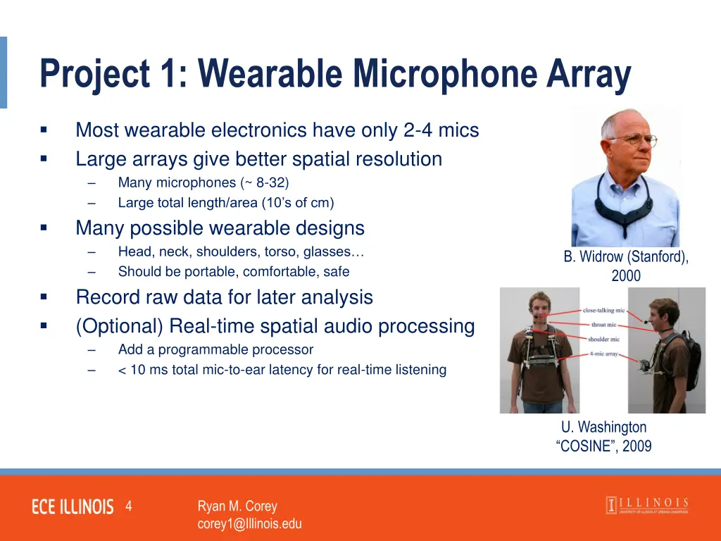 project 1 wearable microphone array