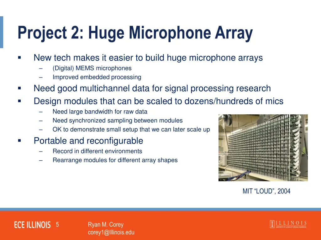 project 2 huge microphone array
