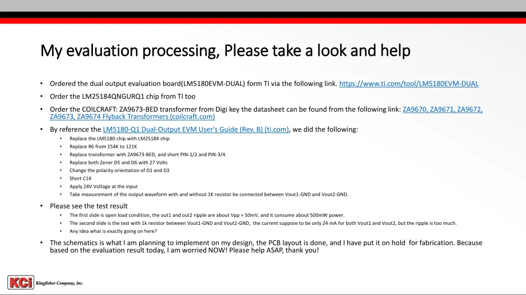 my evaluation processing please take a look