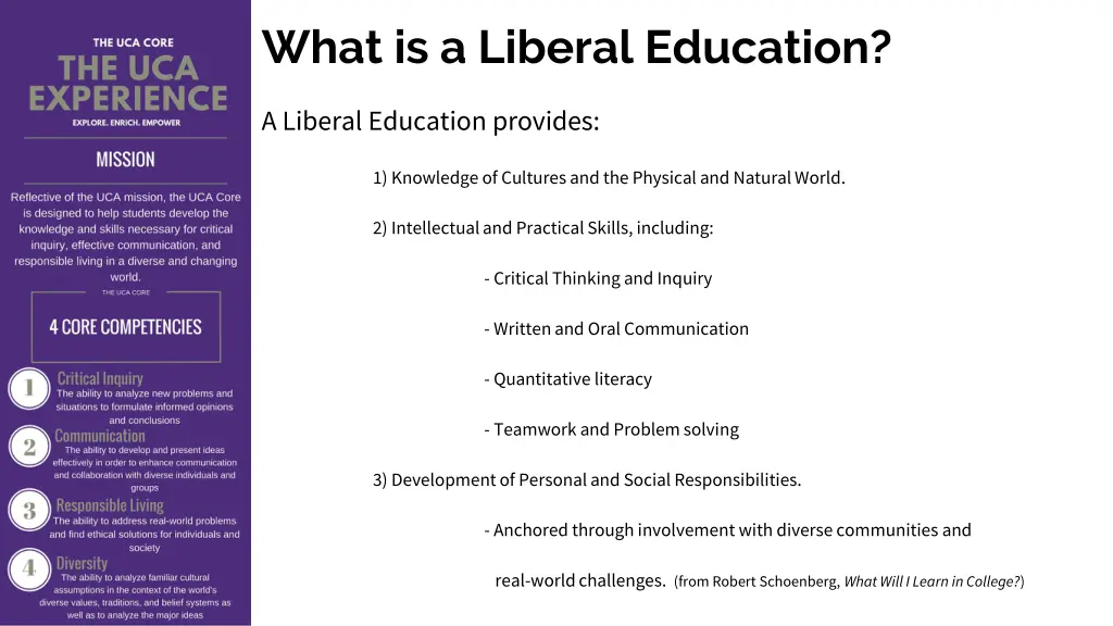 what is a liberal education