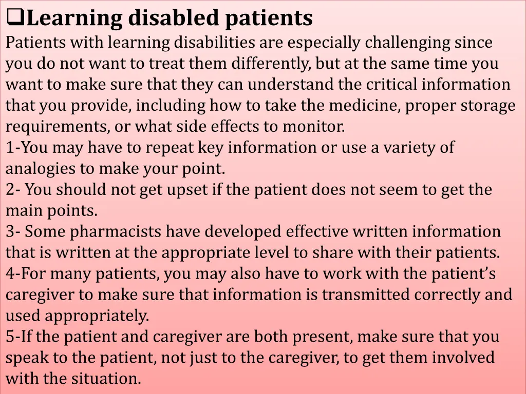 learning disabled patients patients with learning