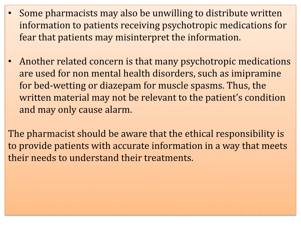some pharmacists may also be unwilling
