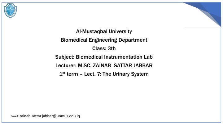 al mustaqbal university biomedical engineering