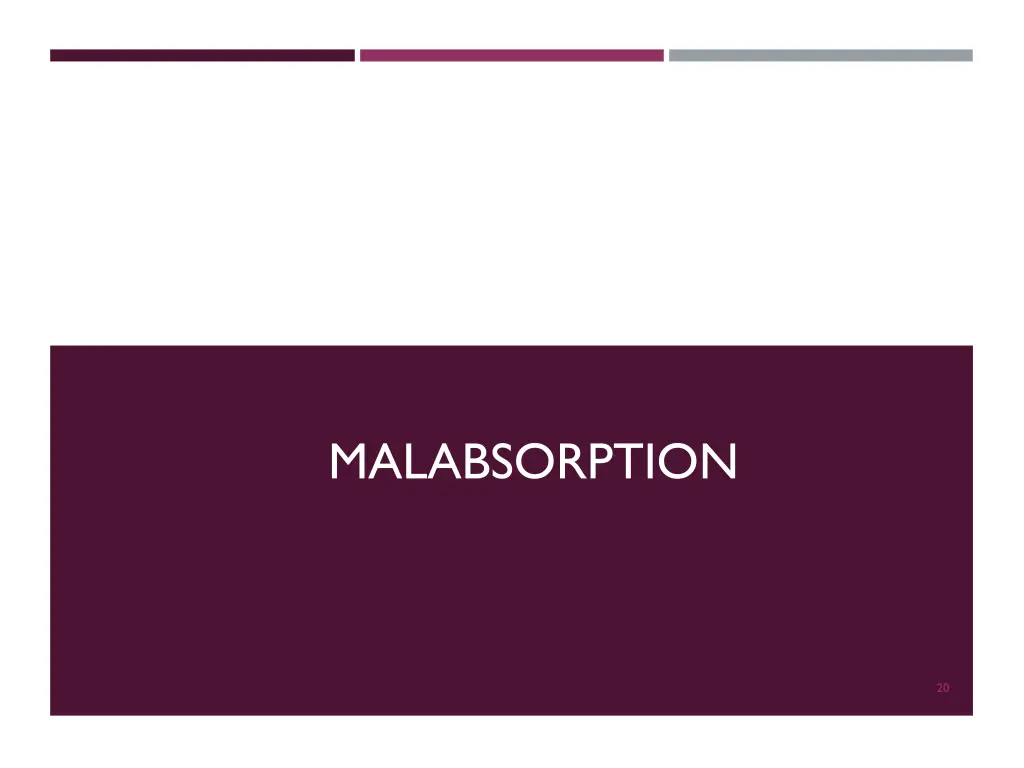 malabsorption