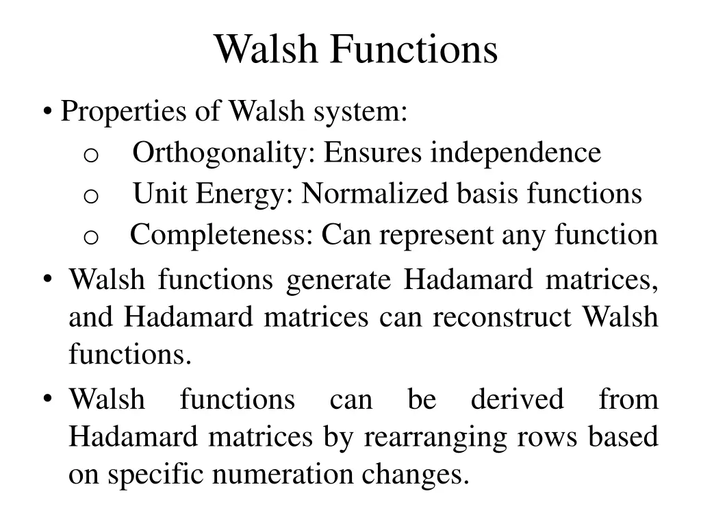 walsh functions 1
