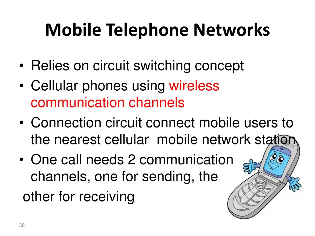 mobile telephone networks