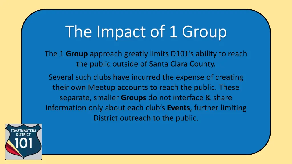the impact of 1 group the impact of 1 group