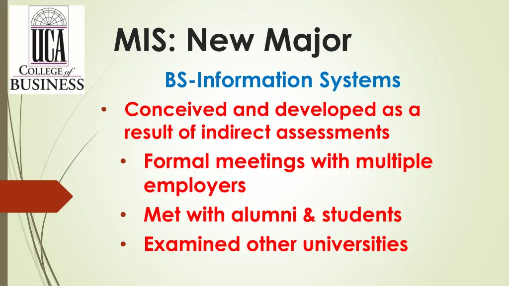 mis new major bs information systems conceived