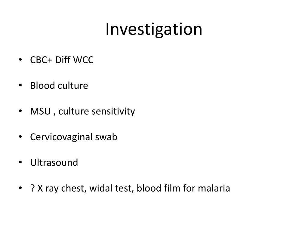 investigation