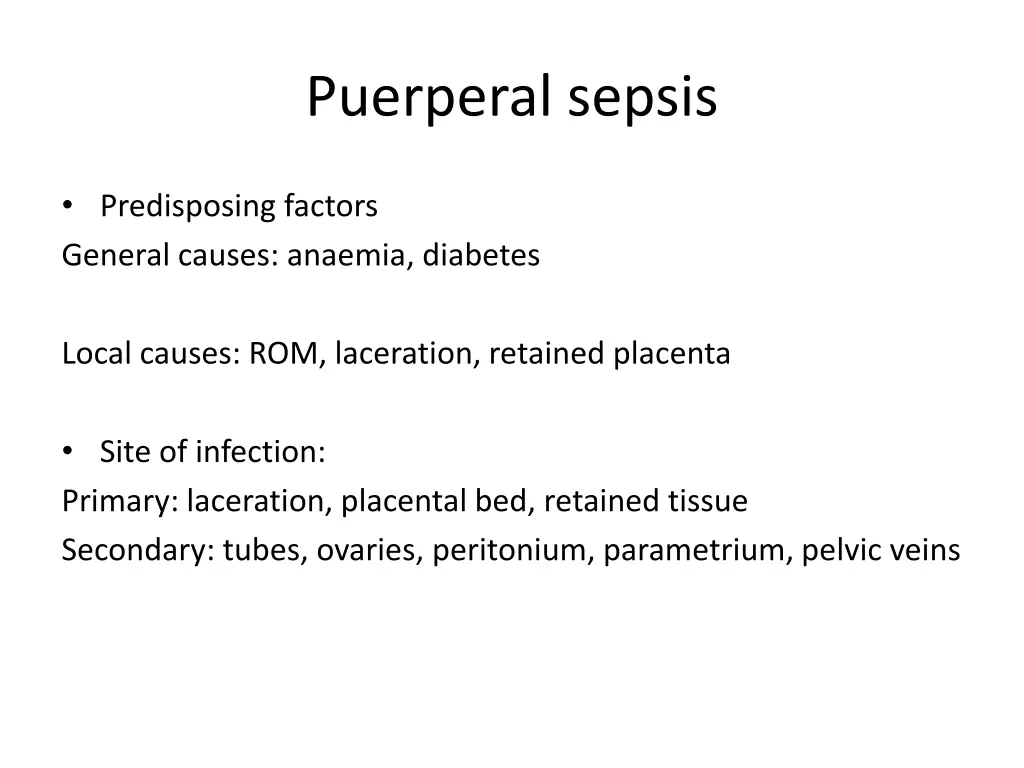 puerperal sepsis 1