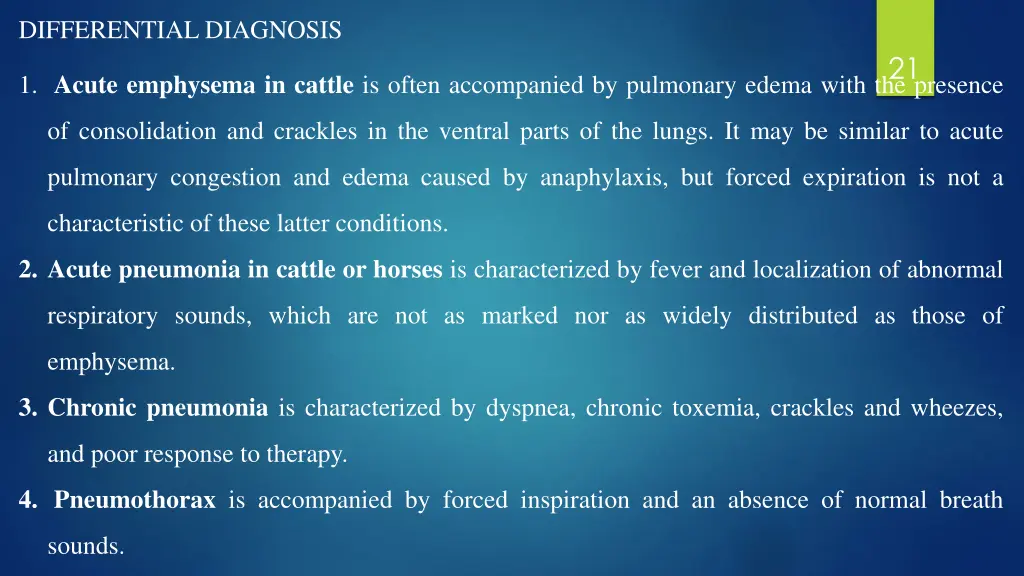 differential diagnosis