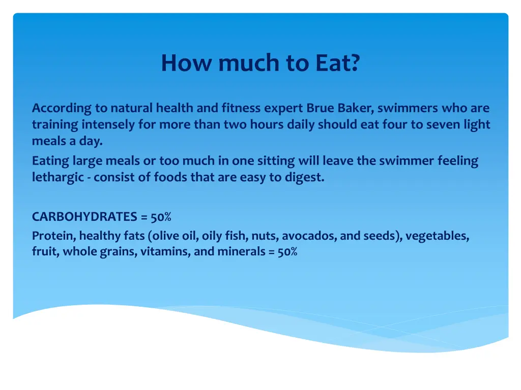 how much to eat