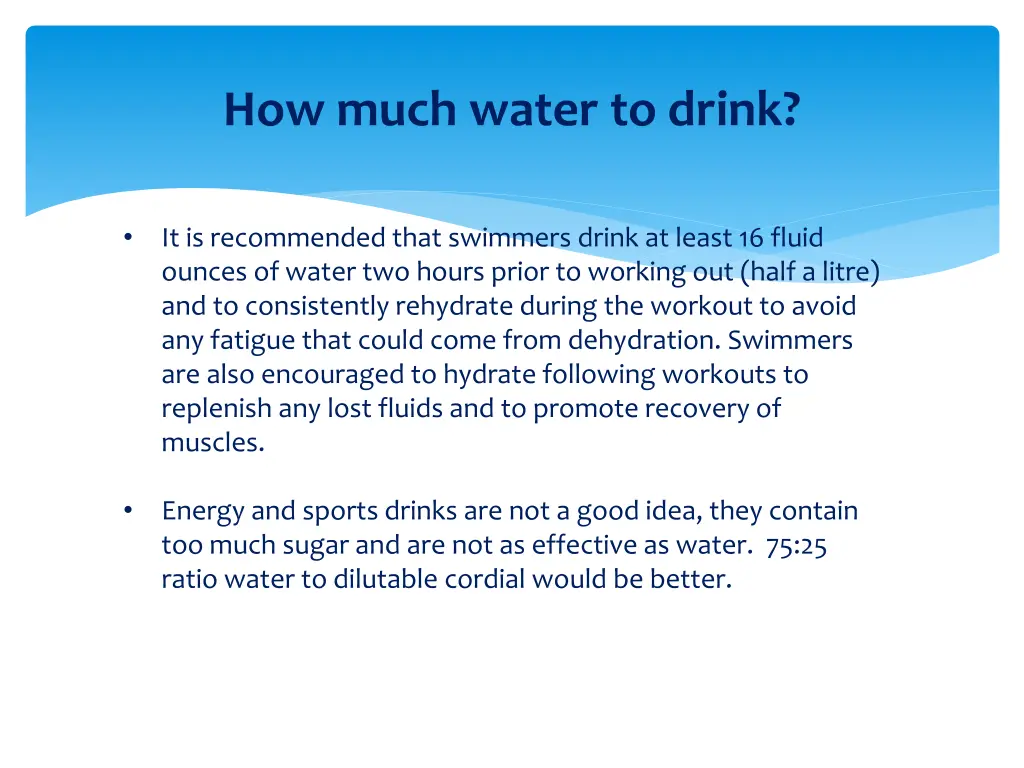 how much water to drink