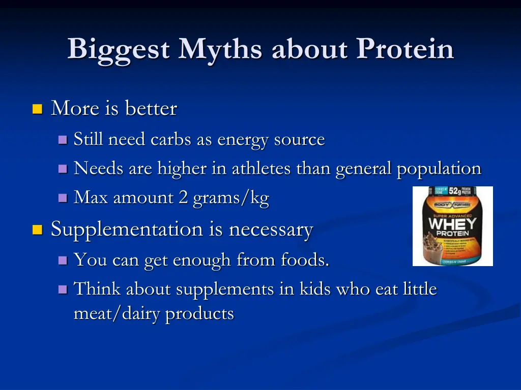 biggest myths about protein