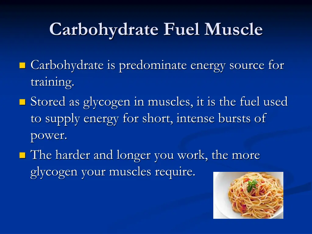 carbohydrate fuel muscle