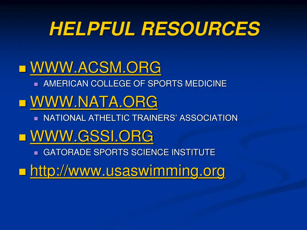 helpful resources