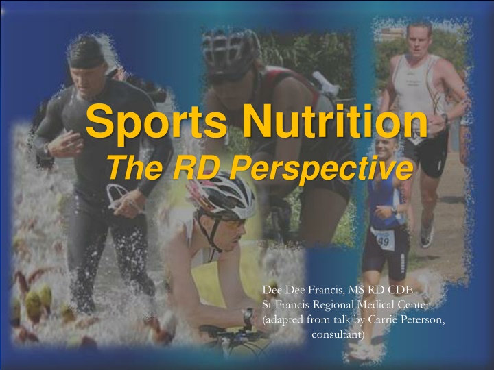 sports nutrition the rd perspective